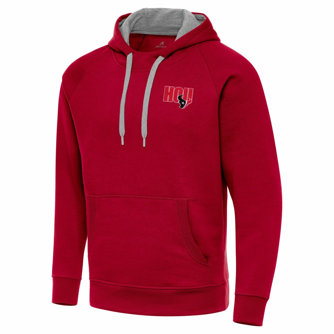 Men's Houston Texans Antigua Victory Pullover Hoodie Red