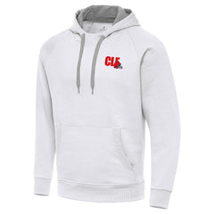 Men's Cleveland Browns Antigua Victory Pullover Hoodie White