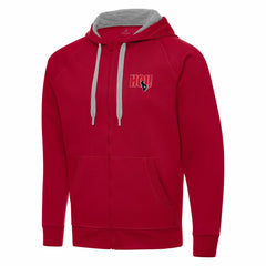 Men's Houston Texans Antigua Victory Full-Zip Hoodie Red