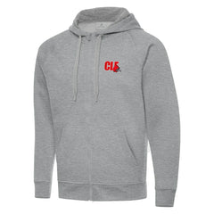 Men's Cleveland Browns Antigua Victory Full-Zip Hoodie Heather Gray