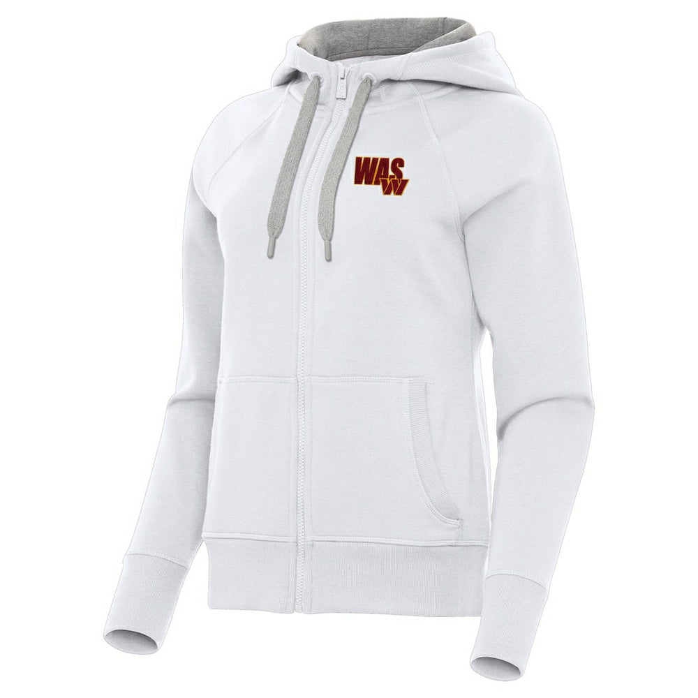 Washington Commanders Antigua Women's Victory Full-Zip Hoodie White