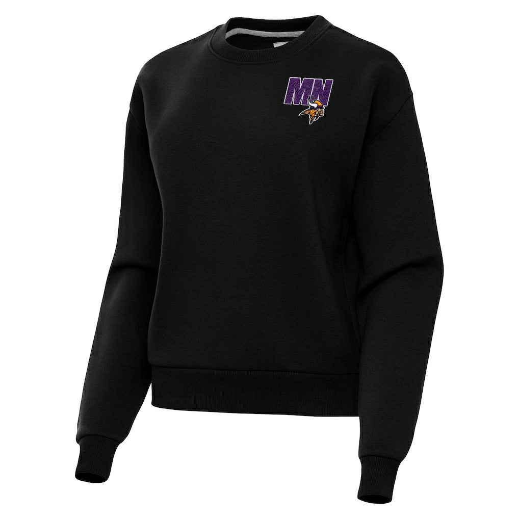 Minnesota Vikings Antigua Women's Victory Pullover Sweatshirt Black