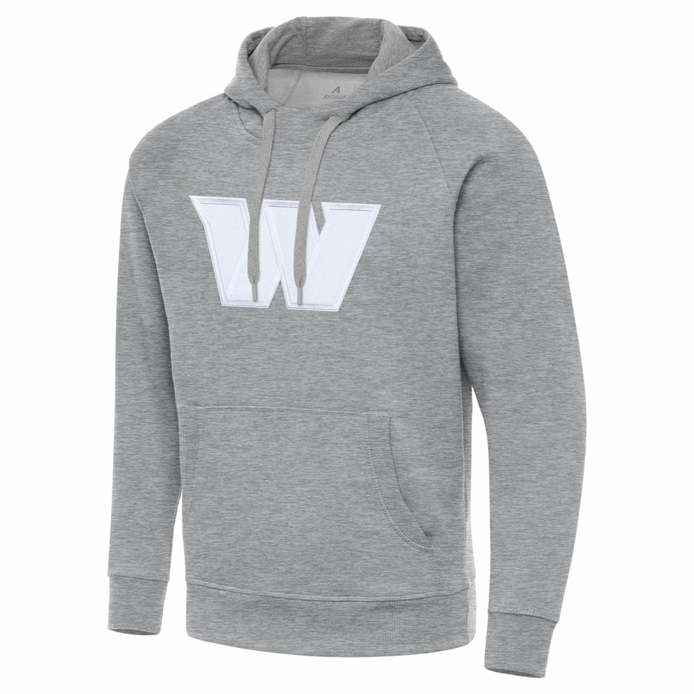 Washington Commanders Antigua Victory Pullover Hoodie Heather Gray