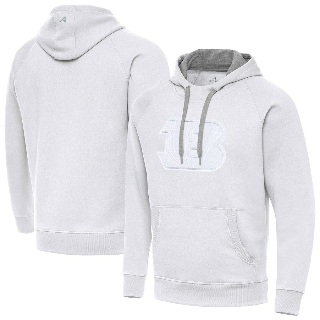 Cincinnati Bengals Antigua Victory Pullover Hoodie White
