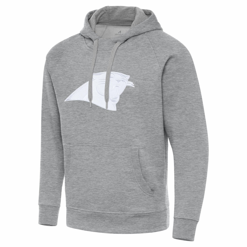 Carolina Panthers Antigua Victory Pullover Hoodie Heather Gray