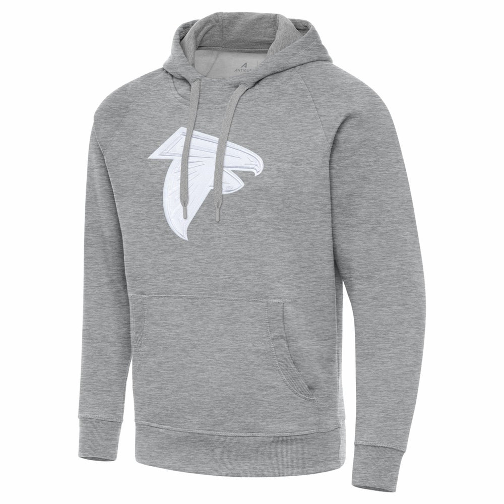 Atlanta Falcons Antigua Victory Pullover Hoodie Heather Gray