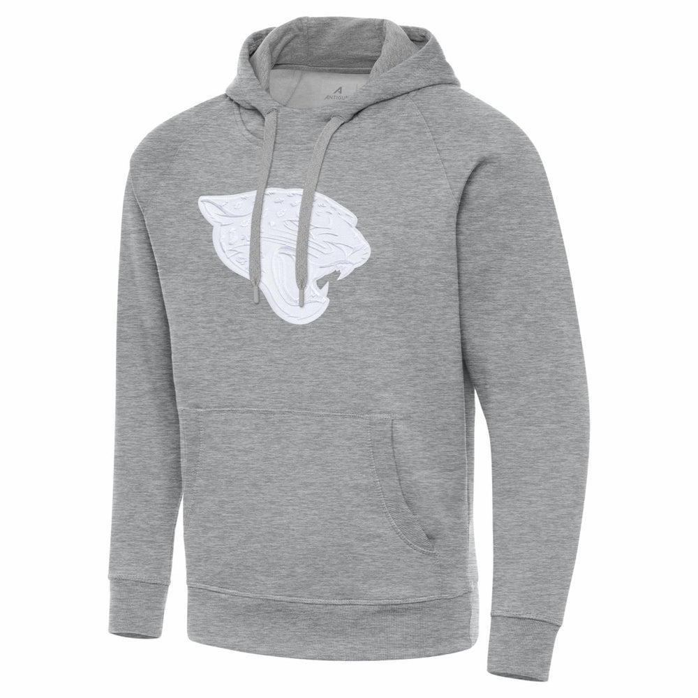Jacksonville Jaguars Antigua Victory Pullover Hoodie Heather Gray