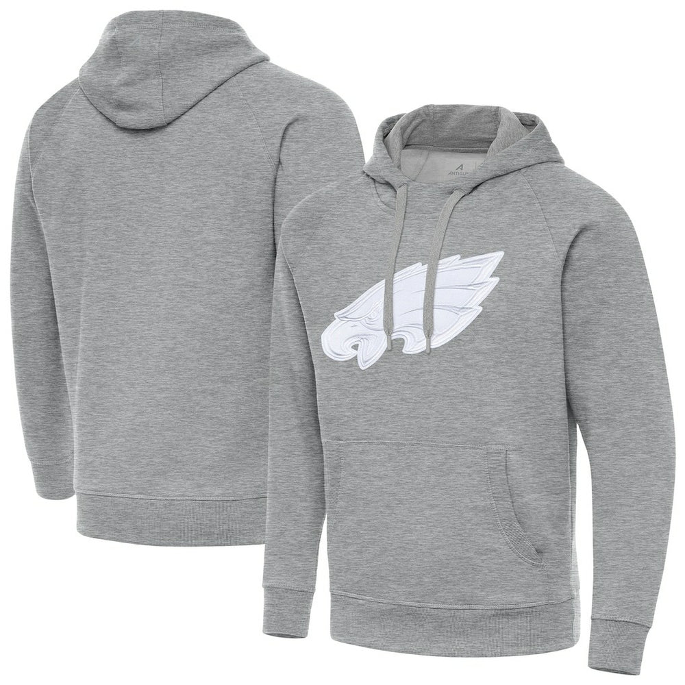 Philadelphia Eagles Antigua Victory Pullover Hoodie Heather Gray