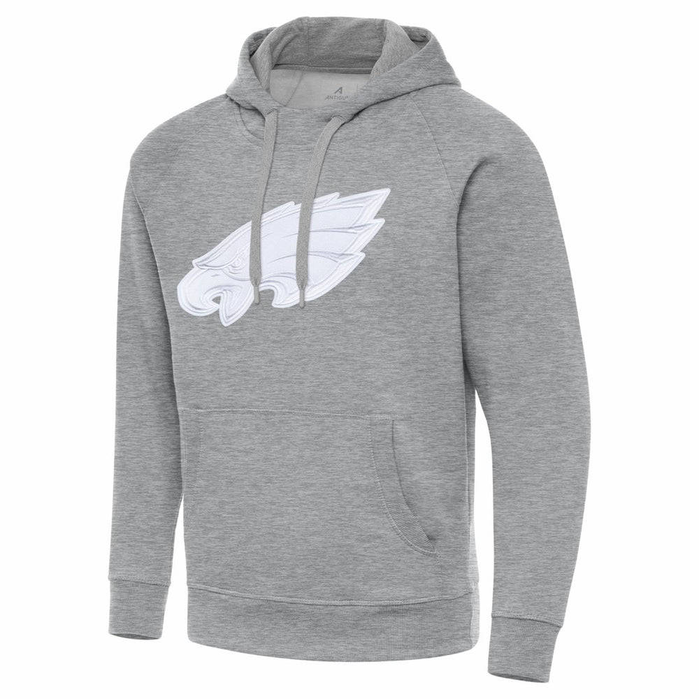 Philadelphia Eagles Antigua Victory Pullover Hoodie Heather Gray