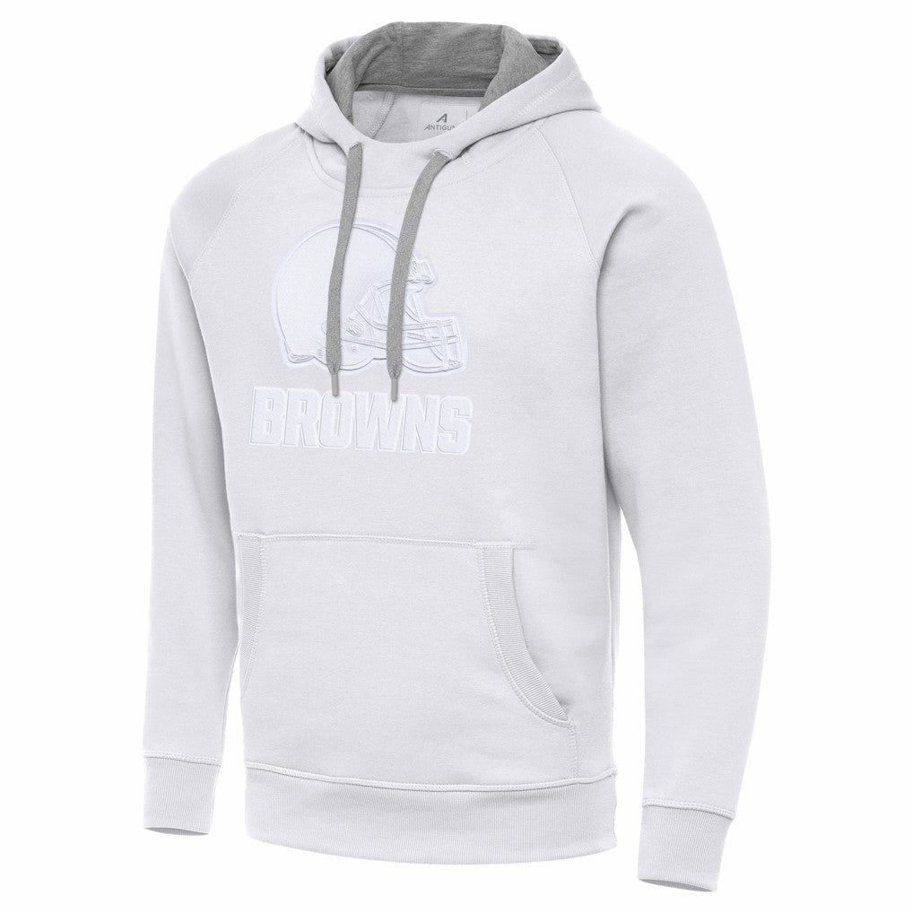 Cleveland Browns Antigua Victory Pullover Hoodie White