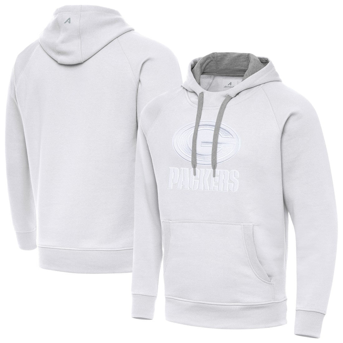 Green Bay Packers Antigua Victory Pullover Hoodie White
