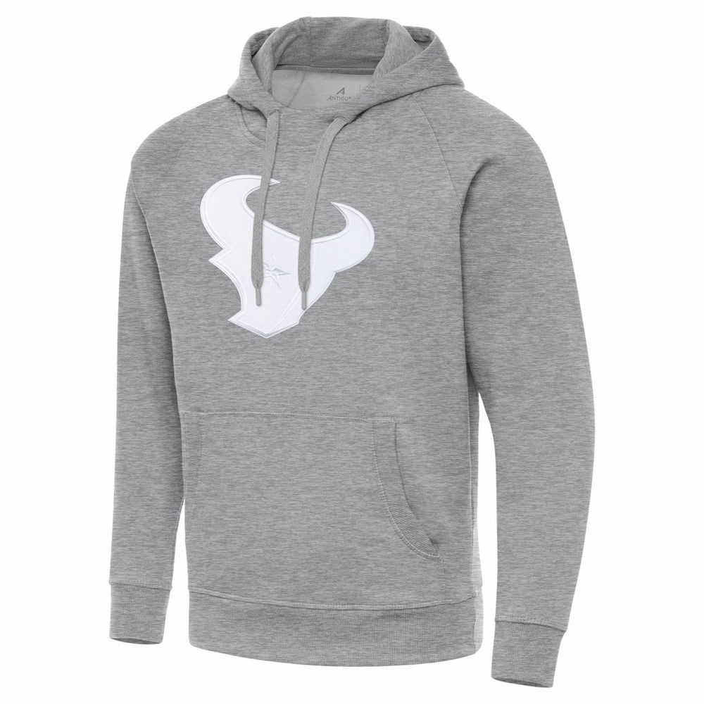 Houston Texans Antigua Victory Pullover Hoodie Heather Gray