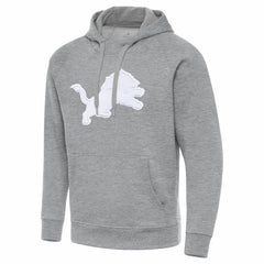 Detroit Lions Antigua Victory Pullover Hoodie Heather Gray