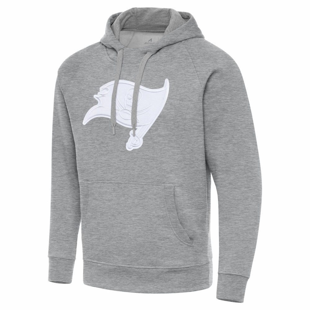 Tampa Bay Buccaneers Antigua Victory Pullover Hoodie Heather Gray