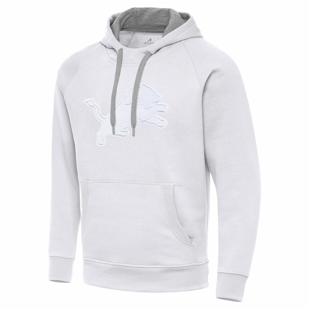 Detroit Lions Antigua Victory Pullover Hoodie White