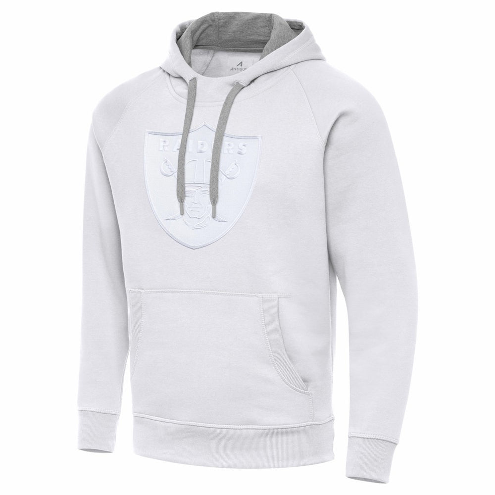 Las Vegas Raiders Antigua Victory Pullover Hoodie White