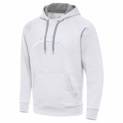 Los Angeles Chargers Antigua Victory Pullover Hoodie White