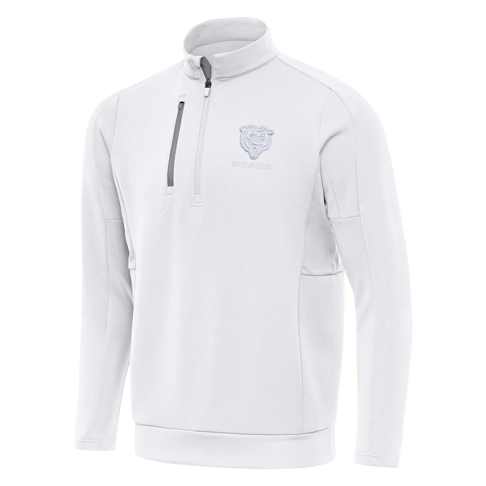 Chicago Bears Antigua Generation Quarter-Zip Jacket White