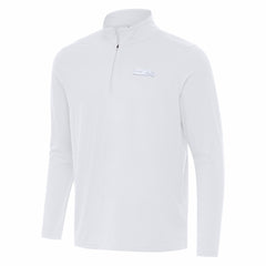 Seattle Seahawks Antigua Intent Quarter-Zip Jacket White