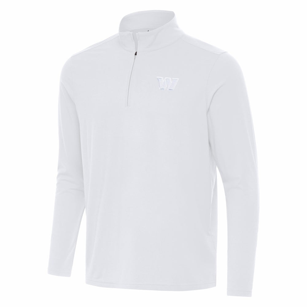 Washington Commanders Antigua Intent Quarter-Zip Jacket White