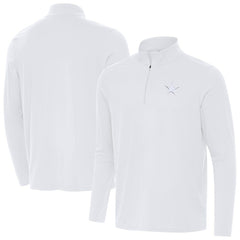 Dallas Cowboys Antigua Intent Quarter-Zip Jacket White