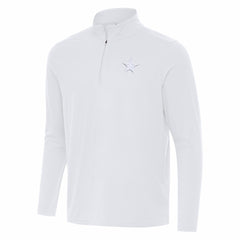 Dallas Cowboys Antigua Intent Quarter-Zip Jacket White