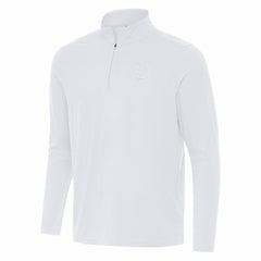 Indianapolis Colts Antigua Intent Quarter-Zip Jacket White