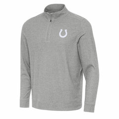 Indianapolis Colts Antigua Subtle Quarter-Zip Jacket Heather Gray