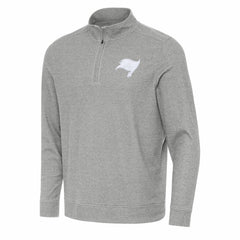 Tampa Bay Buccaneers Antigua Subtle Quarter-Zip Jacket Heather Gray