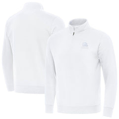 Cleveland Browns Antigua Victory Quarter-Zip Top White