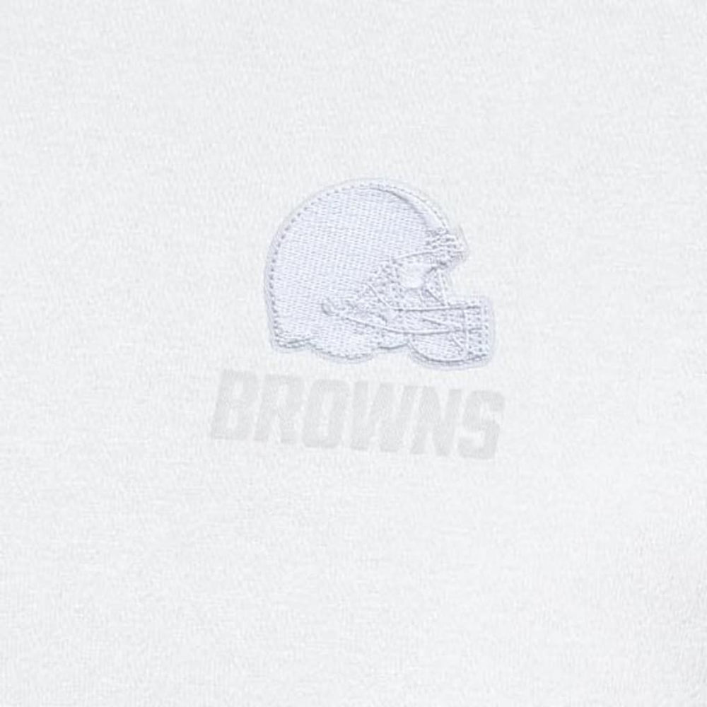 Cleveland Browns Antigua Victory Quarter-Zip Top White