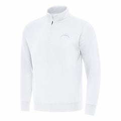 Los Angeles Chargers Antigua Victory Quarter-Zip Top White