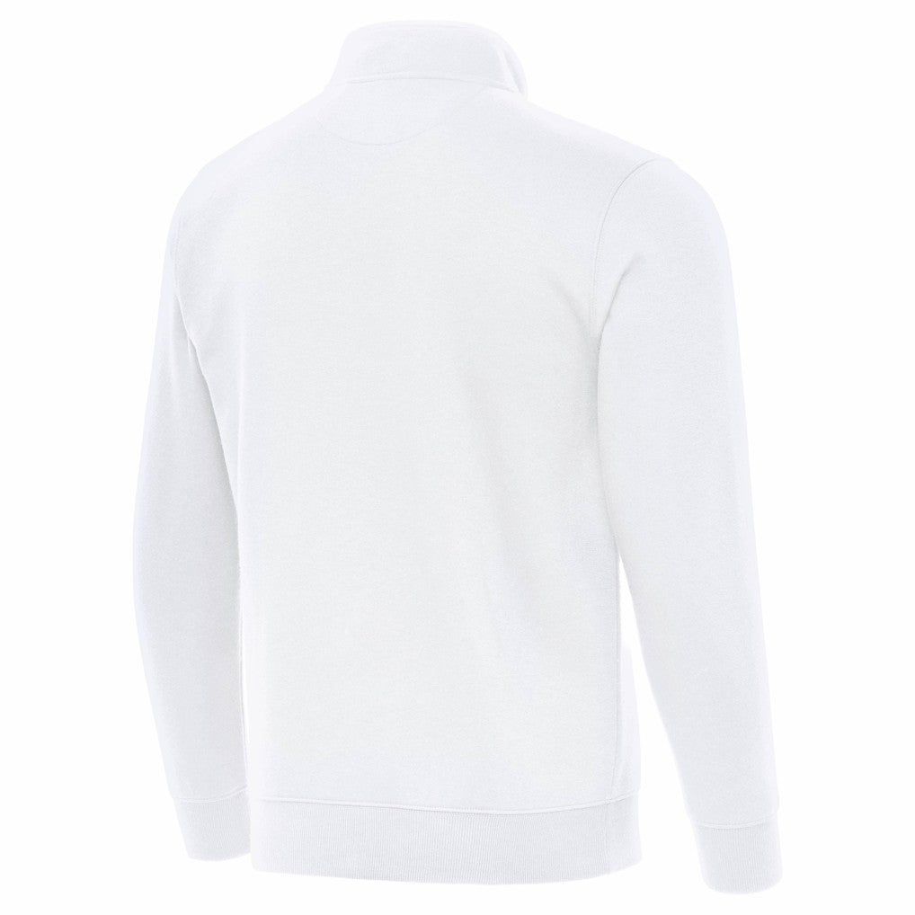 Seattle Seahawks Antigua Victory Quarter-Zip Top White