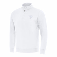 Tampa Bay Buccaneers Antigua Victory Quarter-Zip Top White