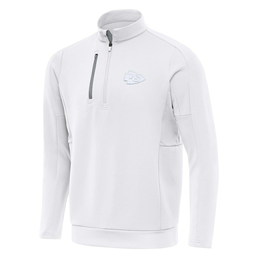 Kansas City Chiefs Antigua Generation Quarter-Zip Top White