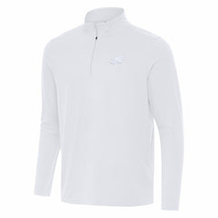 Philadelphia Eagles Antigua Intent Quarter-Zip Top White