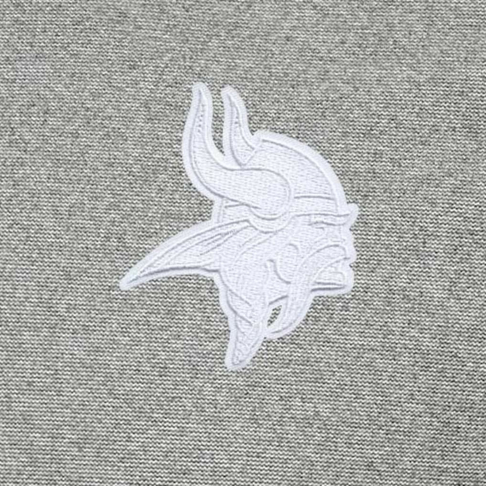 Minnesota Vikings Antigua Subtle Quarter-Zip Top Heather Gray
