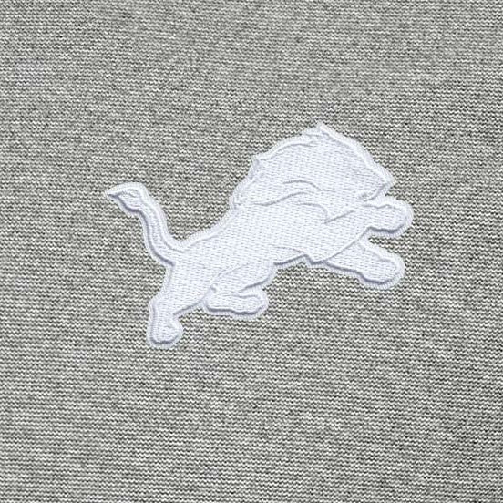 Detroit Lions Antigua Subtle Quarter-Zip Top Heather Gray
