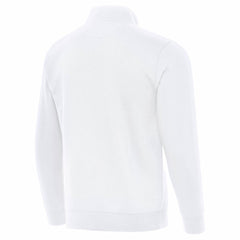 Detroit Lions Antigua Victory Quarter-Zip Top White