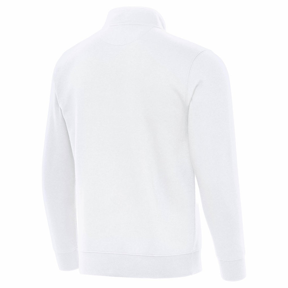 Minnesota Vikings Antigua Victory Quarter-Zip Top White