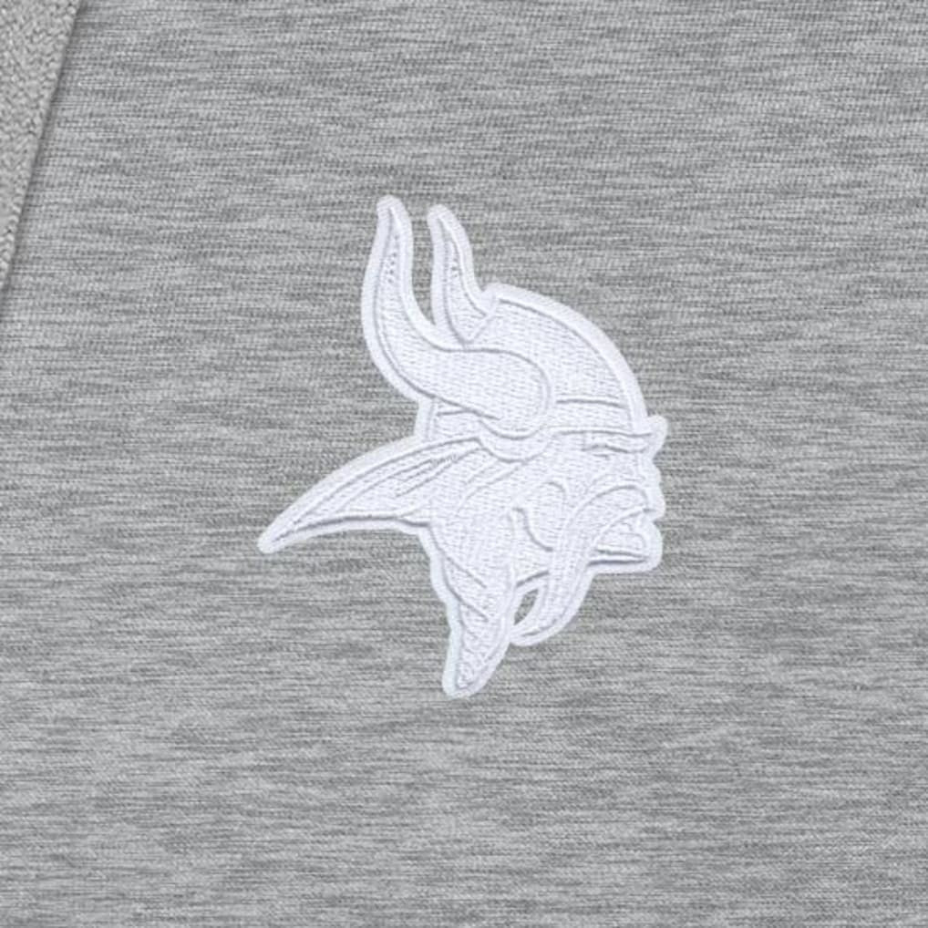 Minnesota Vikings Antigua Victory Pullover Hoodie Heather Gray