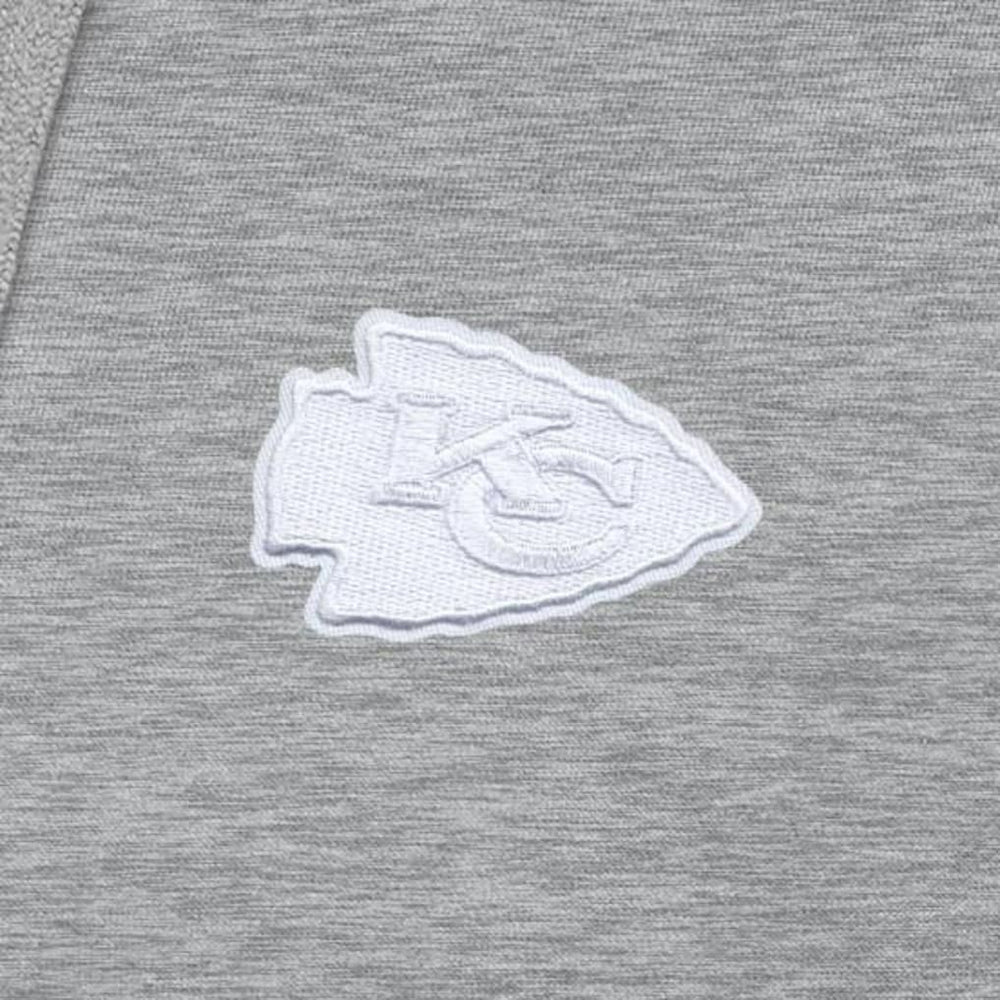 Kansas City Chiefs Antigua Victory Pullover Hoodie Heather Gray