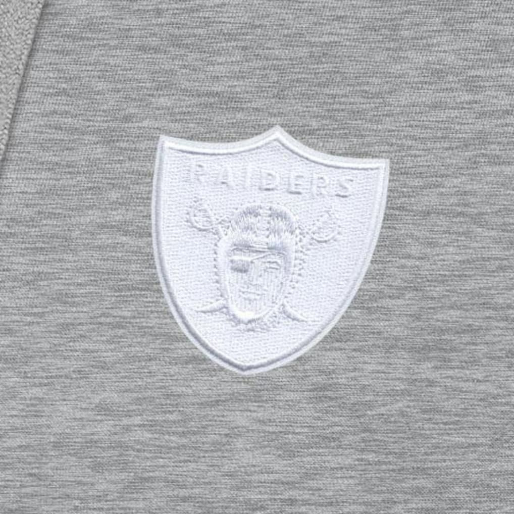 Las Vegas Raiders Antigua Victory Pullover Hoodie Heather Gray