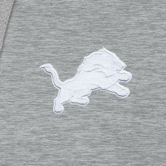 Detroit Lions Antigua Victory Pullover Hoodie Heather Gray