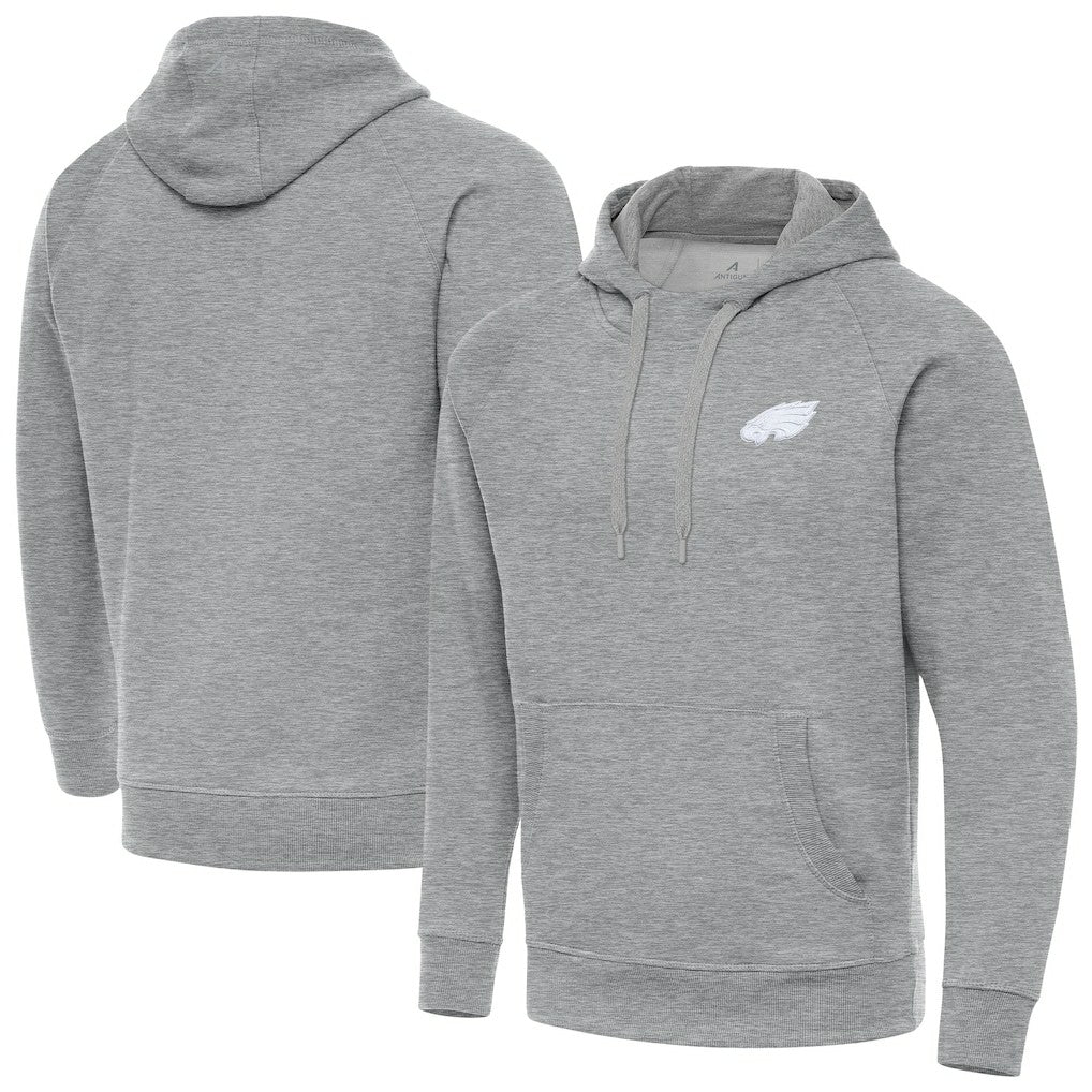 Philadelphia Eagles Antigua Victory Pullover Hoodie Heather Gray