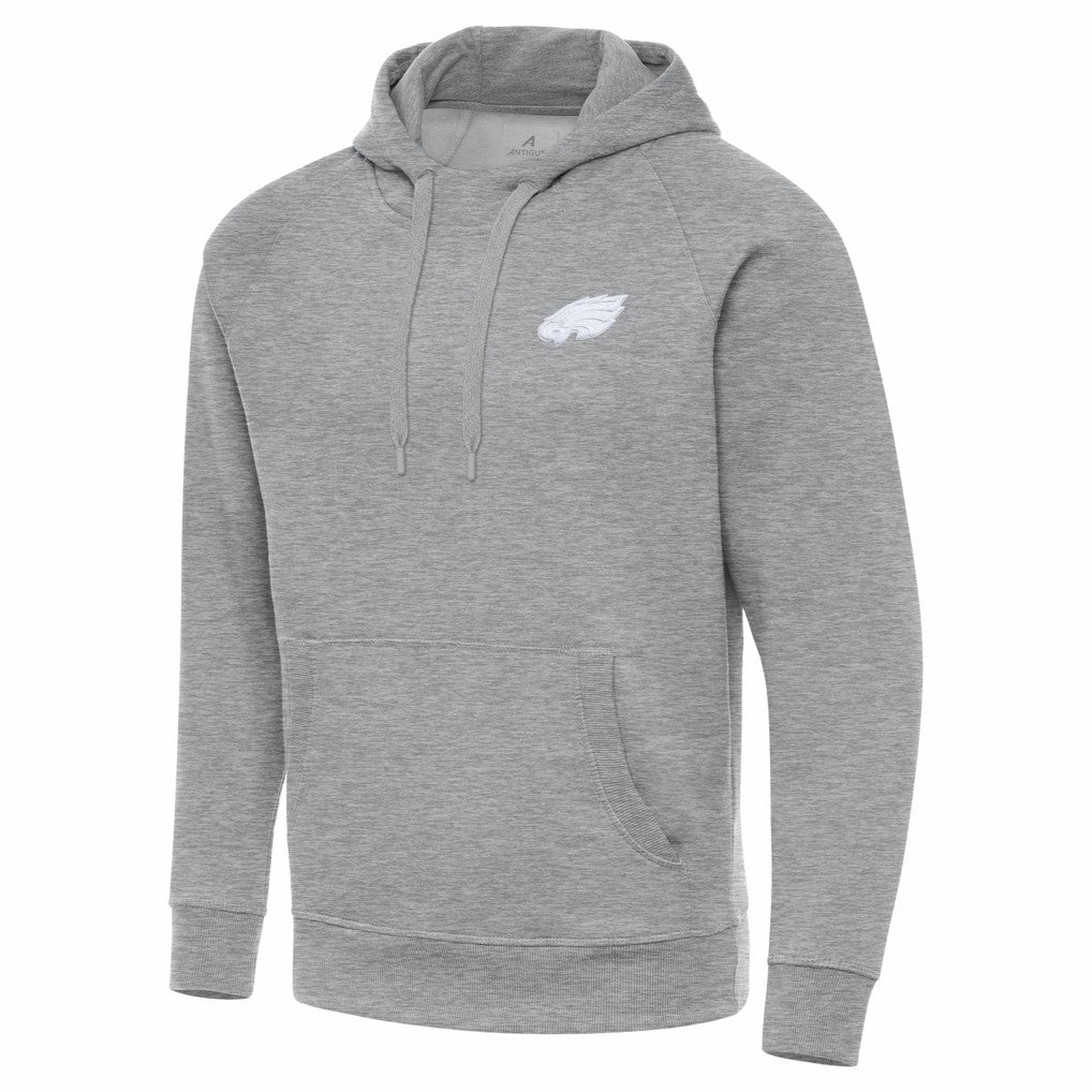 Philadelphia Eagles Antigua Victory Pullover Hoodie Heather Gray