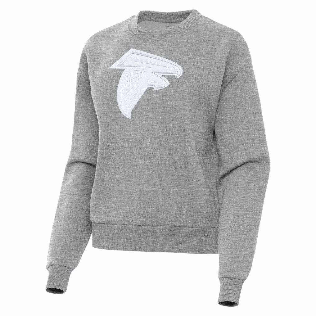 Atlanta Falcons Antigua Women's Victory Pullover Sweatshirt Heather Gray