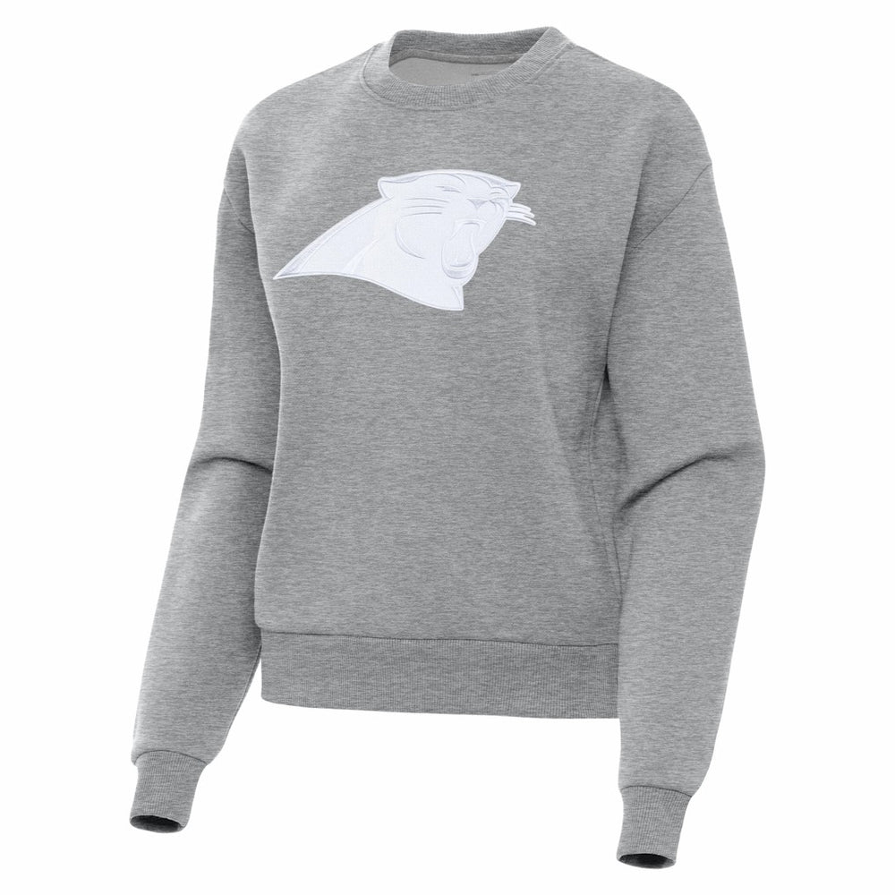 Carolina Panthers Antigua Women's Victory Pullover Sweatshirt Heather Gray