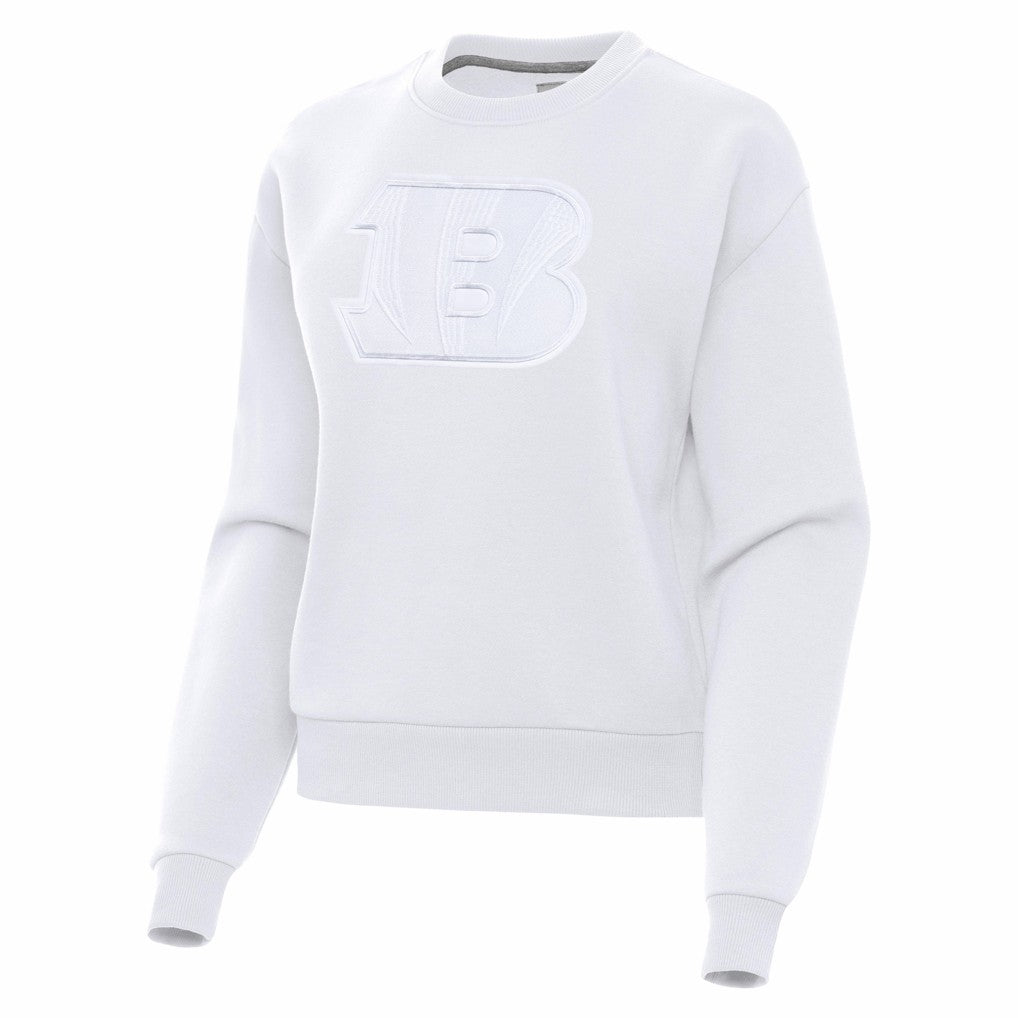 Cincinnati Bengals Antigua Women's Victory Pullover Sweatshirt White