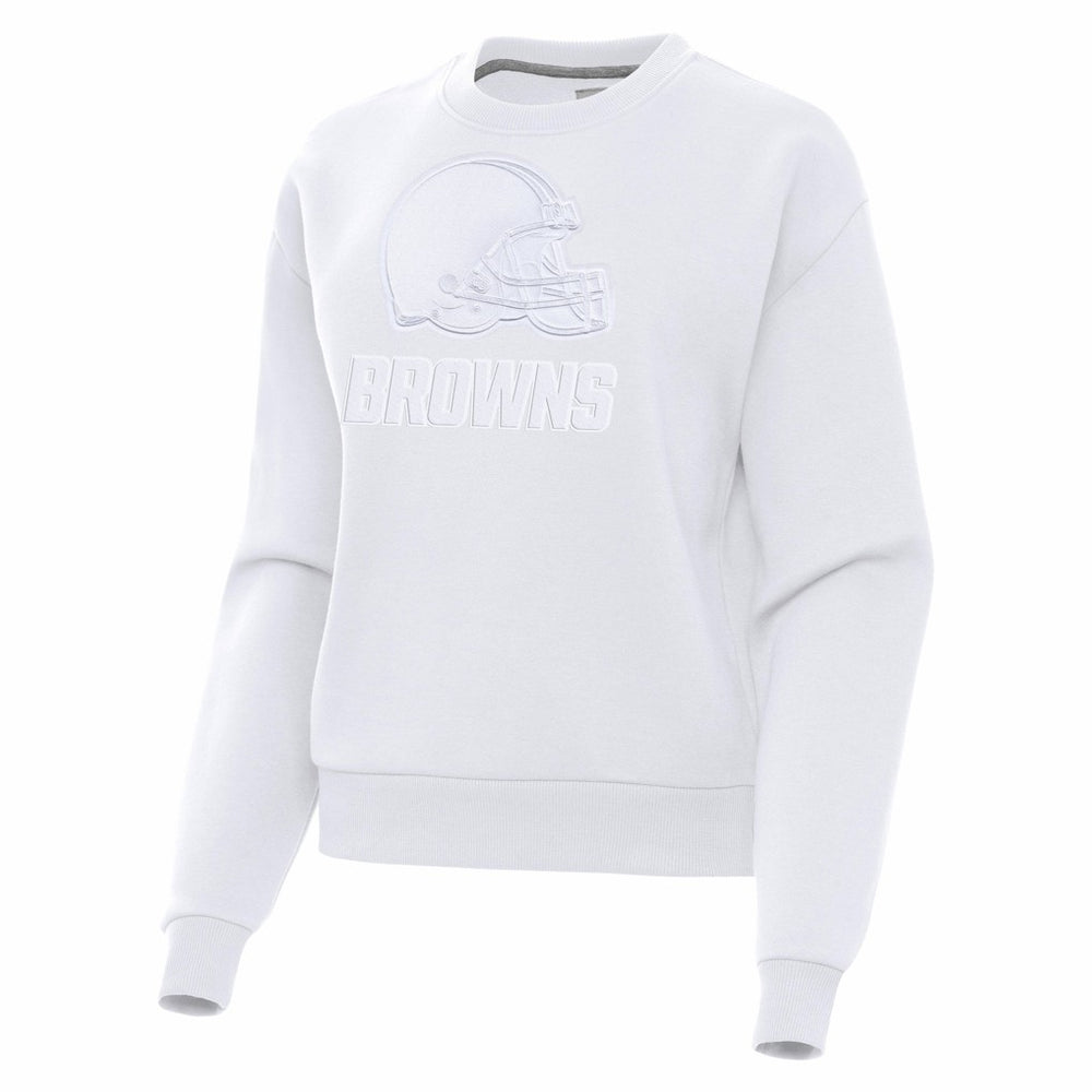 Cleveland Browns Antigua Women's Victory Pullover Sweatshirt White